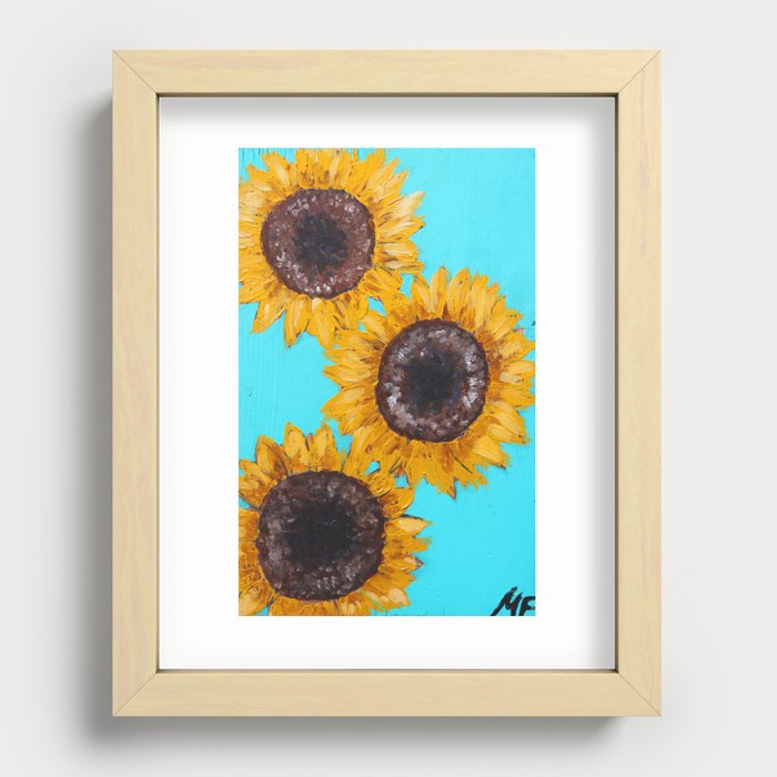 Sunflowers-Madysen Fast Recessed Framed Print