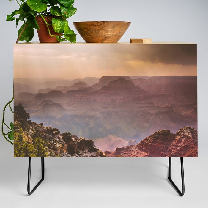 Grand Canyon Rainfall - South Rim Credenza