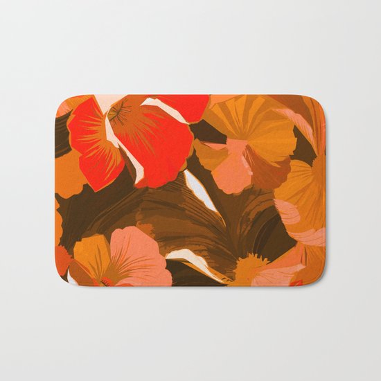 Donna's Autumn Woodcut Bath Mat