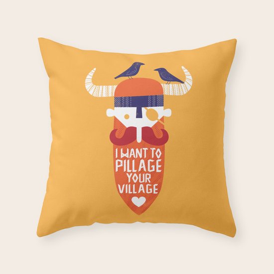 Pillage Throw Pillow