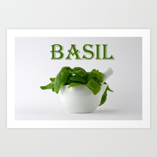 Basil Art Print