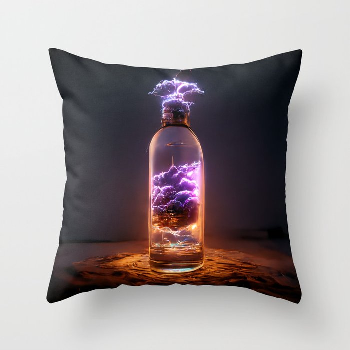 Lightning in a Bottle Throw Pillow