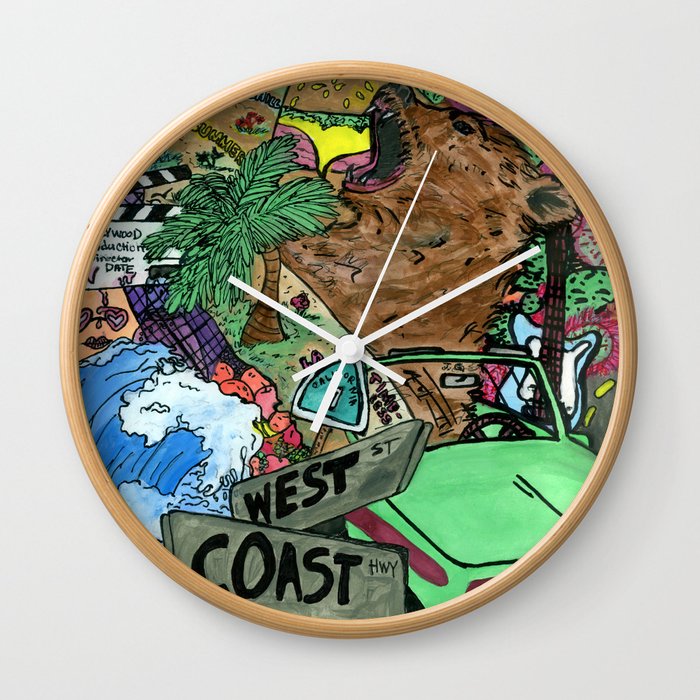 west coast Wall Clock
