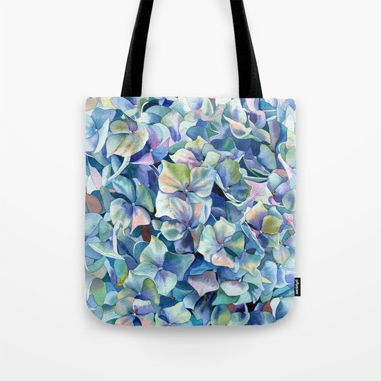 "Marine hydrangea" Tote Bag