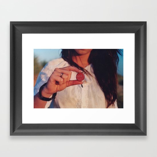 bottle top Framed Art Print