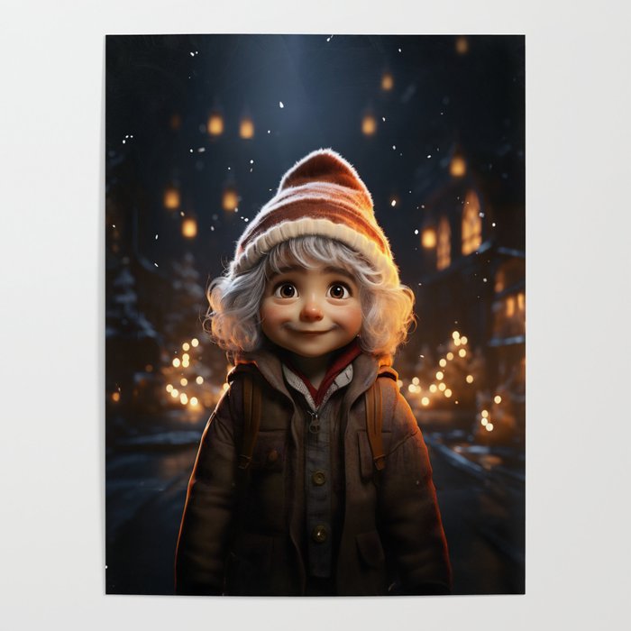 Christmas Gnome Toddler Poster