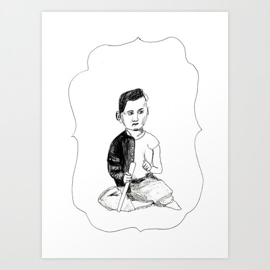 Portrait of a Victorian Baby Art Print