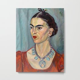 Frida Kahlo Metal Print | Openaccess, Portraitoffrida, Metmuseum, Painting, Fridakahlo 