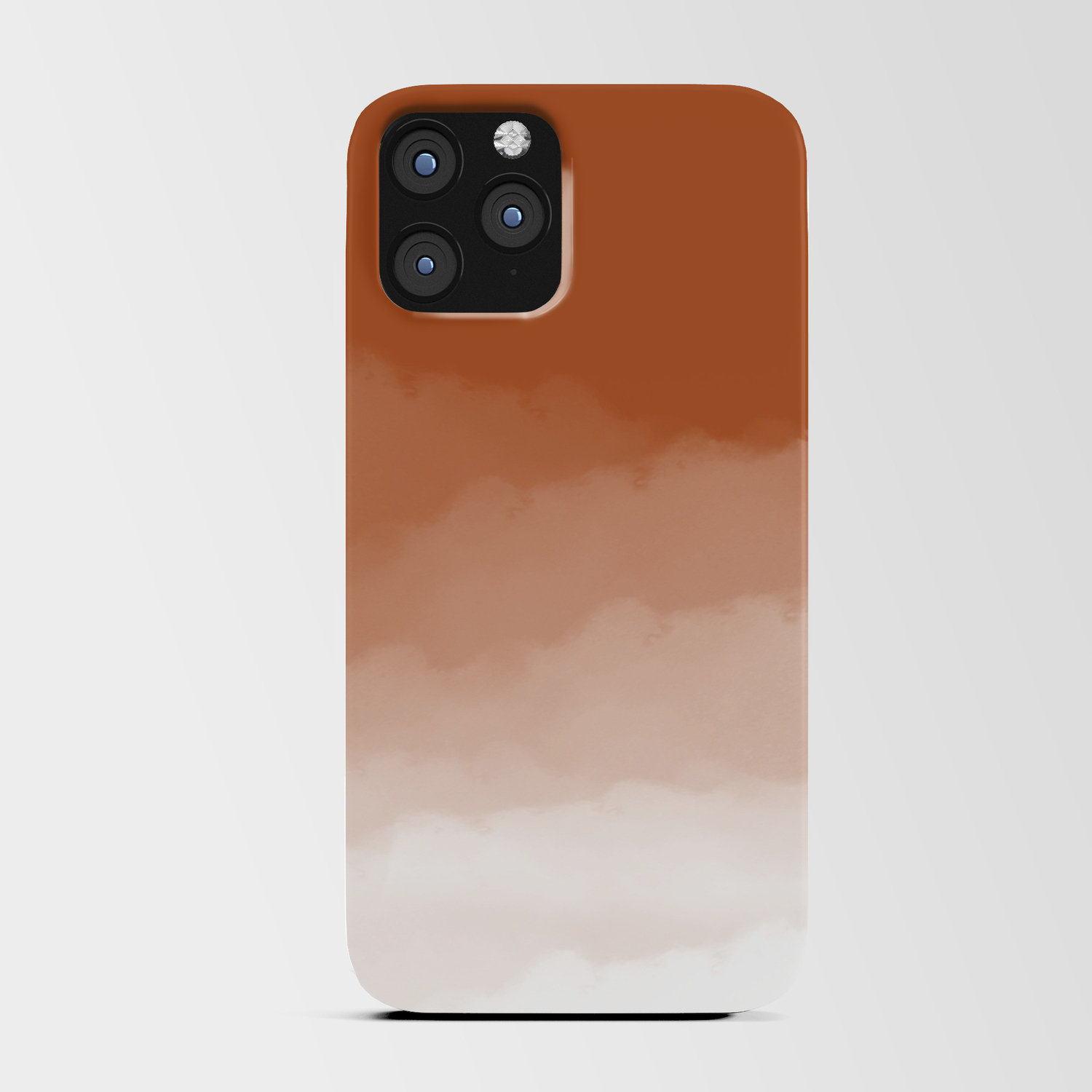Burnt Orange Watercolor Ombre (Burnt Orange/White) Iphone Card Case By  Design Minds Boutique | Society6