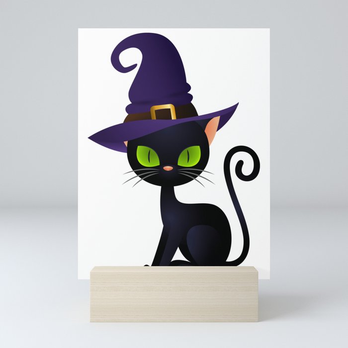 Black Cat Mini Art Print