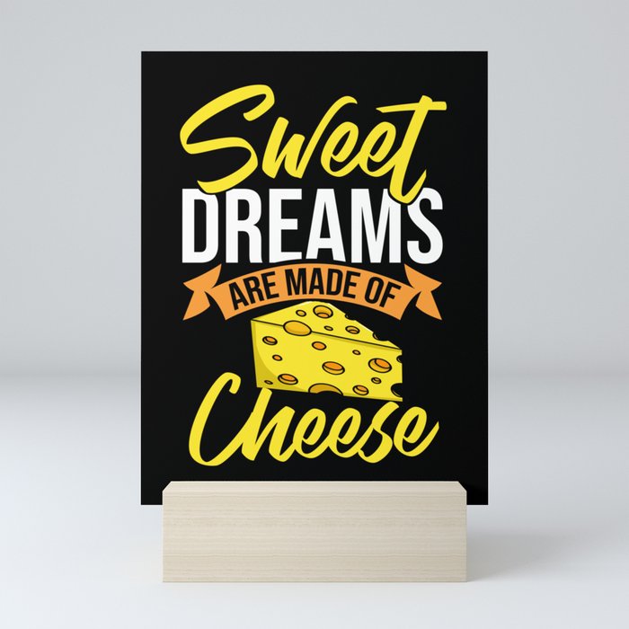 Cheese Board Sticks Vegan Funny Puns Mini Art Print