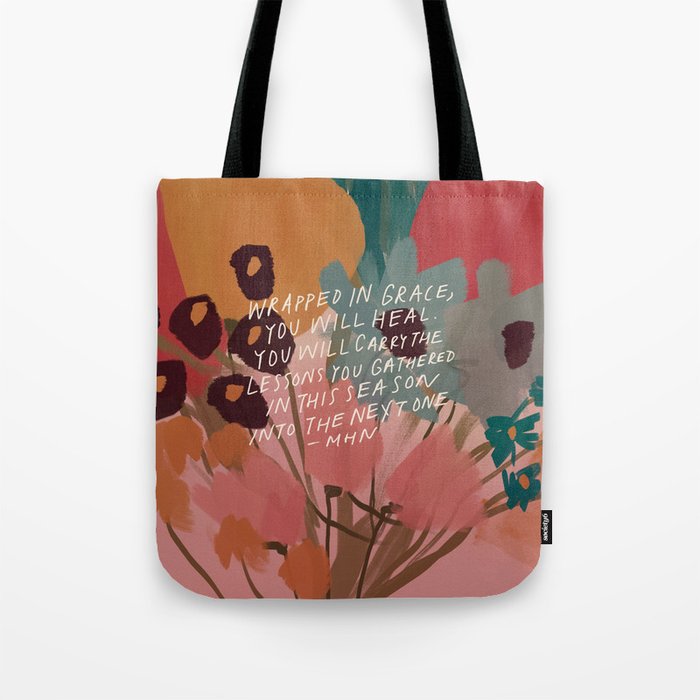 Wrapped in. grace Tote Bag