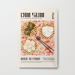 Dim Sum Wall Art Metal Print | Steamedbunsprint, Dimsumlover, Baoziposter, Breakfastbaozi, Chinafood, Cuisineprint, Chinadumpling, Foodartdisplay, Chinatexture, Chinacuisine 