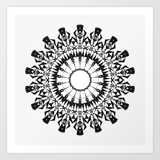 No Way Black Art Print