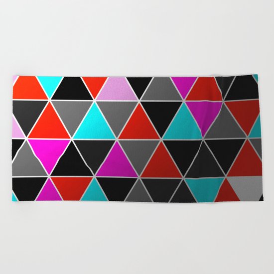 Industrial Triangles Beach Towel