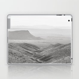 Big Bend Before Sunset - Black and White Texas Photography Laptop Skin