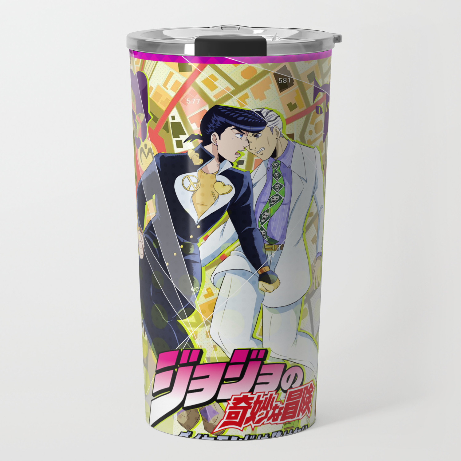 Josuke Vs Kira Jjba Travel Mug By Chisueo Society6