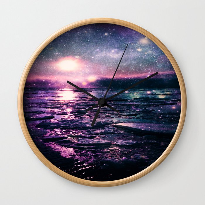 Mystic Waters Mermaid Gradient Wall Clock