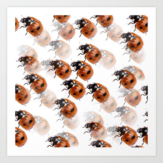 Ladybirds Art Print