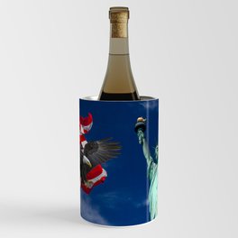 Bald Eagle a Lady Liberty Wine Chiller