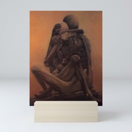 Untitled (Lovers), by Zdzisław Beksiński Mini Art Print
