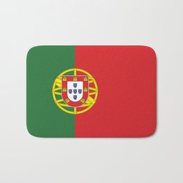 Portugal Flag Print Portuguese Country Pride Patriotic Pattern Bath Mat