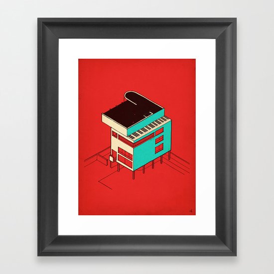 Music & Architecture Framed Art Print