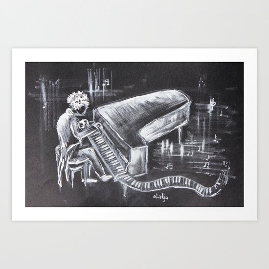 Piano Man Art Print