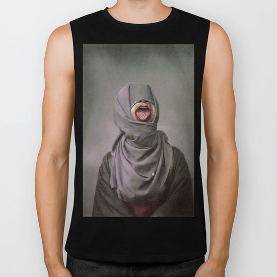 I KEEP BITING MY TONGUE Biker Tank