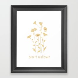 Desert Sunflower Framed Art Print