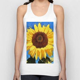 Artistic Bold and Bright Sunflower  Unisex Tank Top