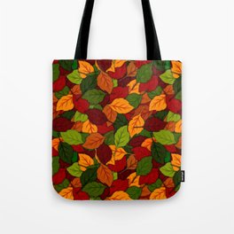 Autumn Leaves Pattern Tote Bag