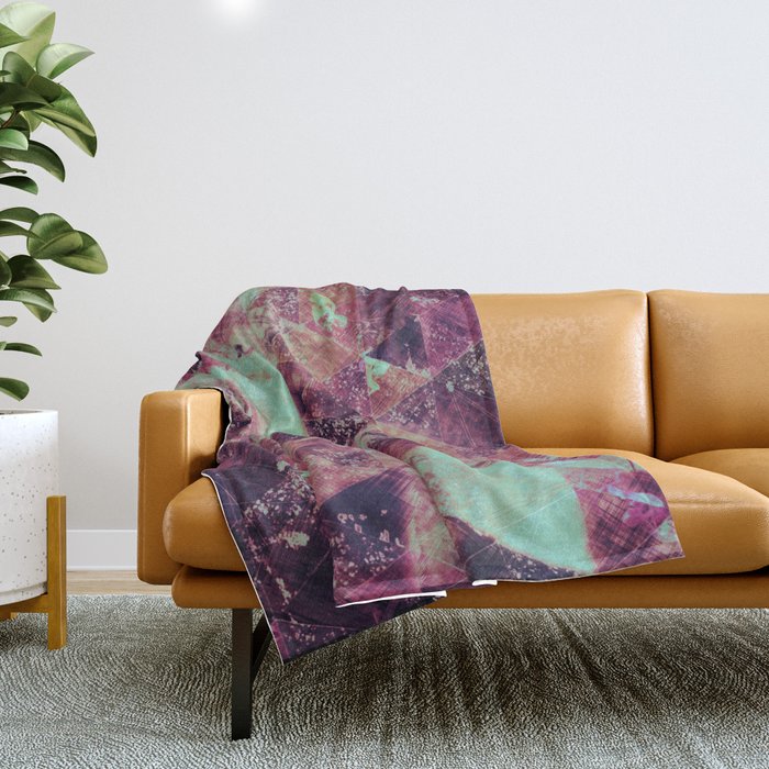 Abstract Geometric Background #32 Throw Blanket