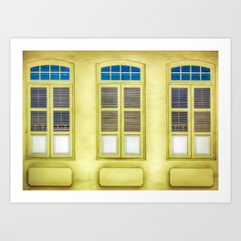 The Singapore Shophouse Art Print