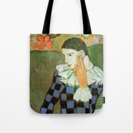 Pablo Picasso Harlequin Leaning on His Elbow Tote Bag
