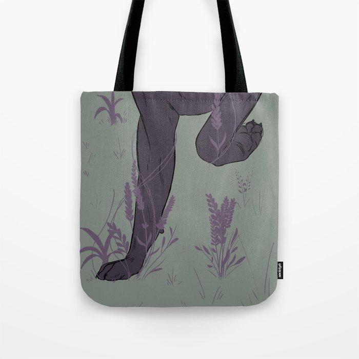 Floral Paws Tote Bag