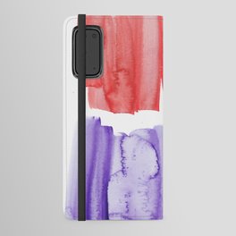 22   Abstract Expressionism Watercolor Painting 220331 Minimalist Art Valourine Original  Android Wallet Case