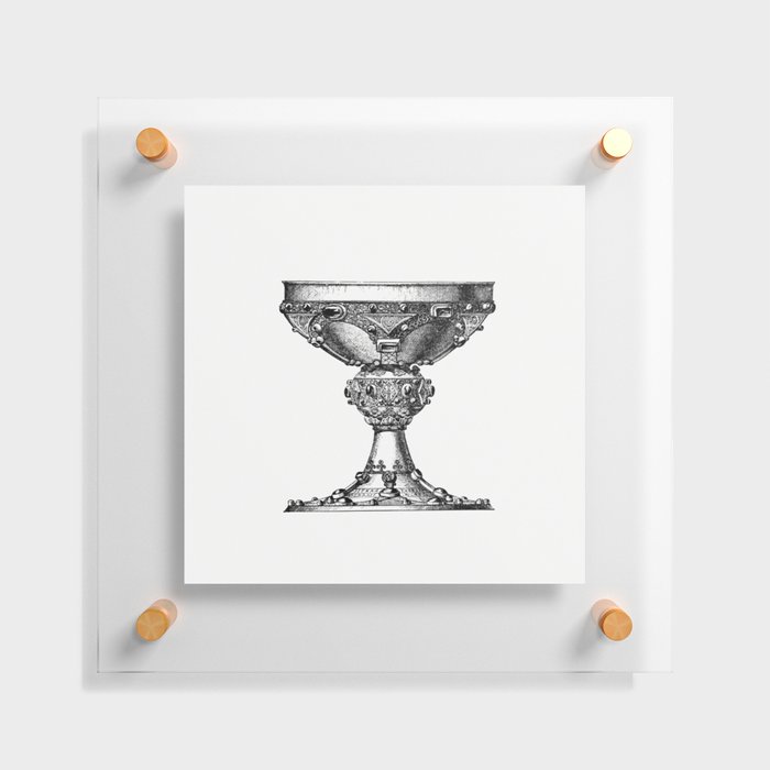 Vintage Victorian Style Goblet Engraving Floating Acrylic Print