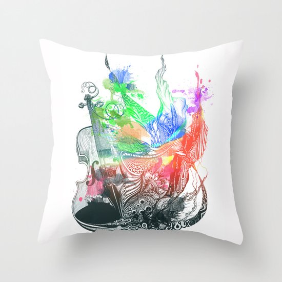 Fiddle Throw Pillow