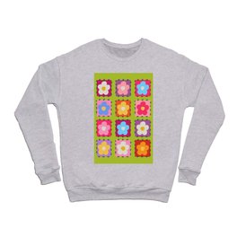 Flower pattern tiles Crewneck Sweatshirt