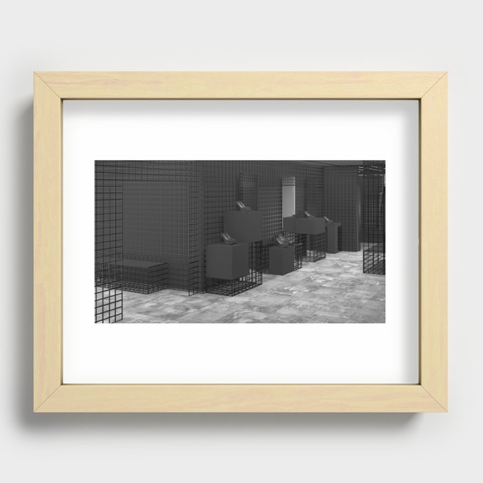 The darkside of fashion Recessed Framed Print
