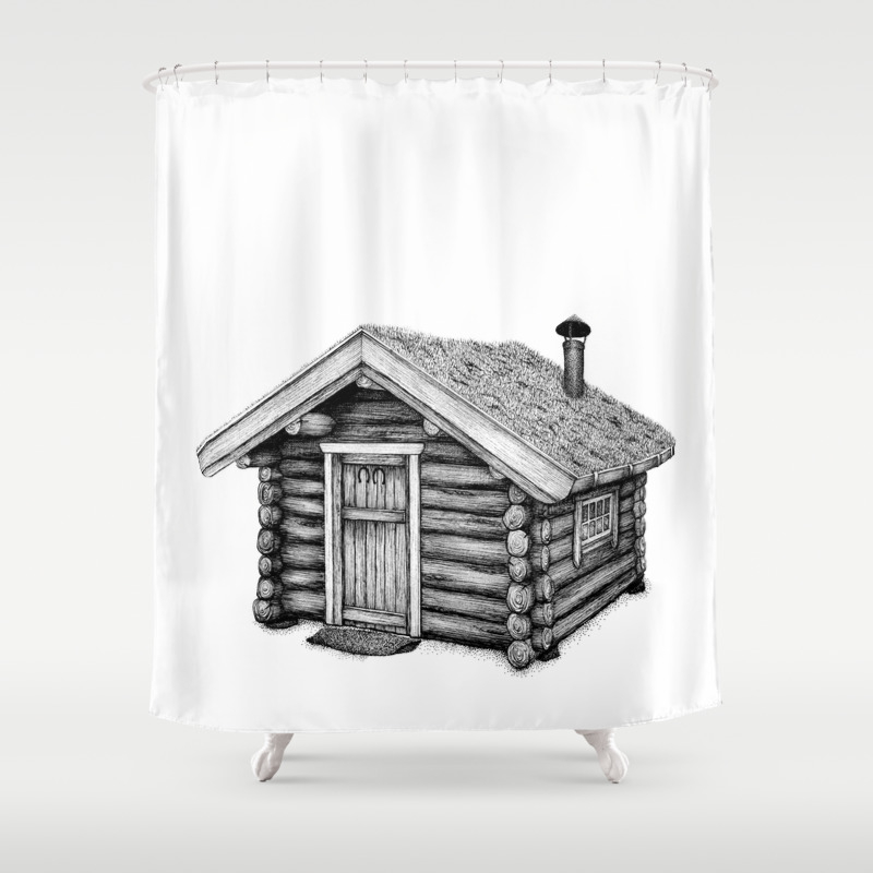 Little Log Cabin Shower Curtain By Etchno Society6