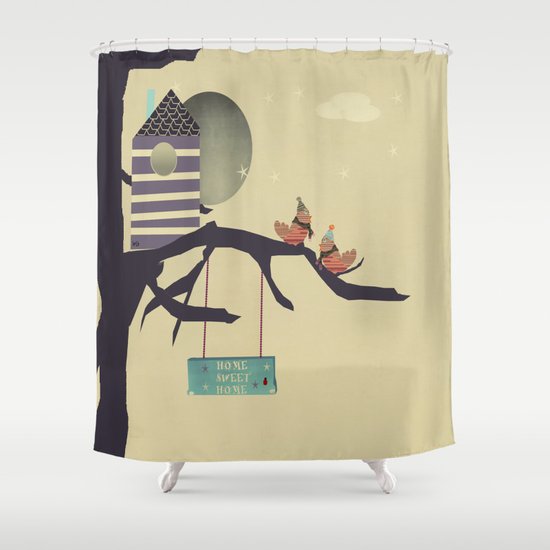 home sweet home Shower Curtain