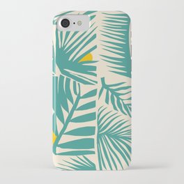 Retro Palm spring  / green iPhone Case