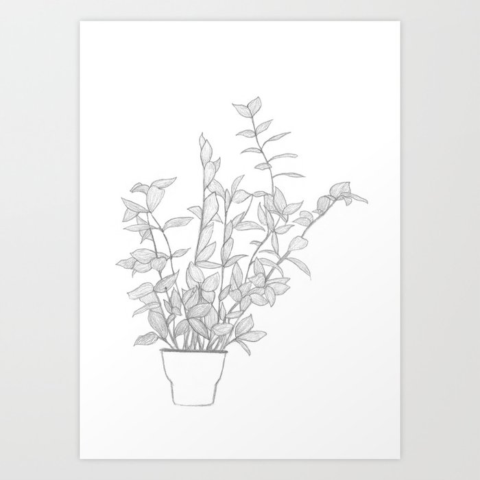 Leafy Art Print