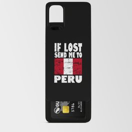 Peru Flag Saying Android Card Case