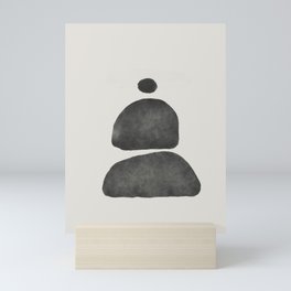 Japandi stones Mini Art Print