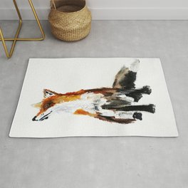 Woodland Fox Rug | Jamespeart, Countryside, Wildlife, Society6, White, Nature, Iphone, Forest, Throwpillow, S6 