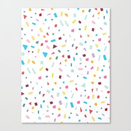 Rainbow Confetti Canvas Print