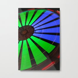 Green Blue Red Carnival Ride Metal Print